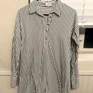 Striped drop waist dress